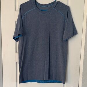 lululemon athletica Navy Striped Tee